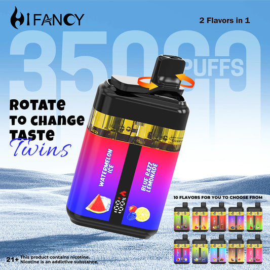 HIFANCY TWINS 35000 Puffs Disposable Vape Wholesale