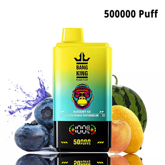 Bang King 50000 Puff 50K Dual Flavors Disposable vape-850mAh Battery, 50ml E-liquid, Multiple Nicotine 12 Flavors