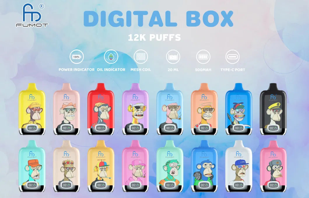 Fumot RandM Digtal box 12000  Puffs Disposable Vape Wholesale