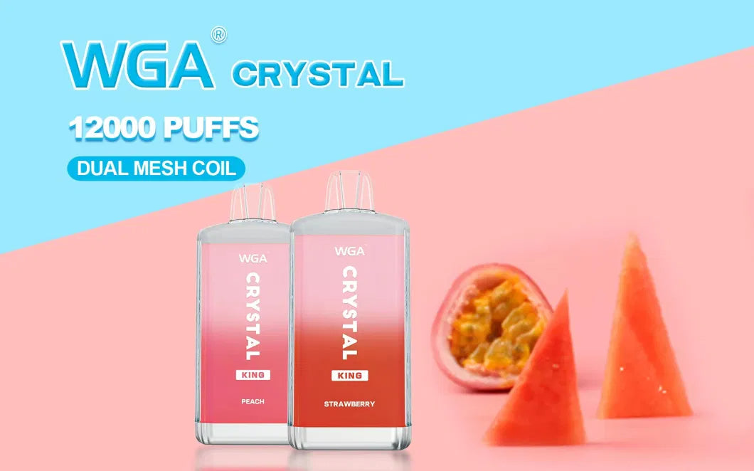 WGA CRYSTAL KING 12000 Puffs Disposable Vape Wholesale-650mAh Battery, Multiple Nicotine 13 Flavors