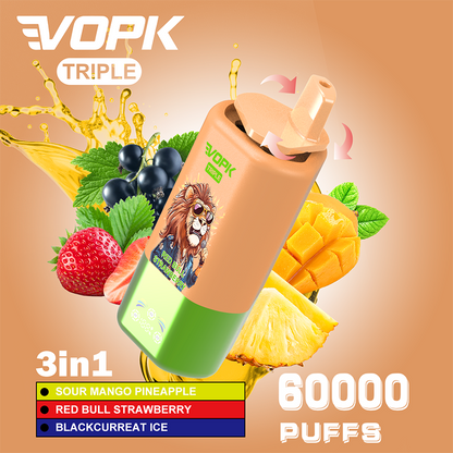 VOPK 3in1 60000 Puffs Disposable Vape Wholesale