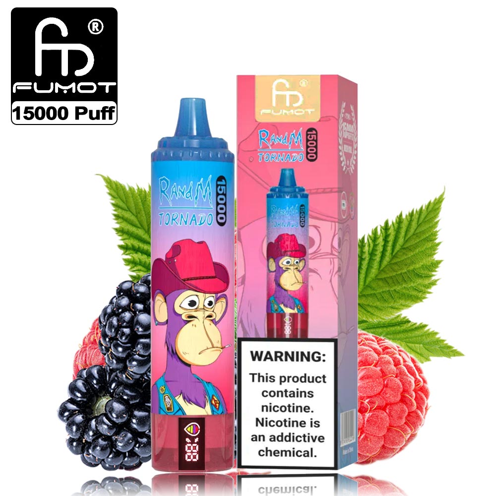 Randm Tornado 15k Fumot Random 15000 Puffs Vape 41 Flavors 0% 2% 5%