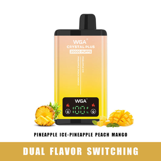 WGA vape PINEAPPLE ICE/PINEAPPLE PEACH MANGO Pro Max Extra 20000 Puffs Disposable Vape