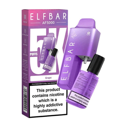 Elf Bar 5000 Puff 5K Bar AF5000 Pen Kit -2% Nicotine 10ml Refill Container 1000mah Battery capacity 15 Flavors