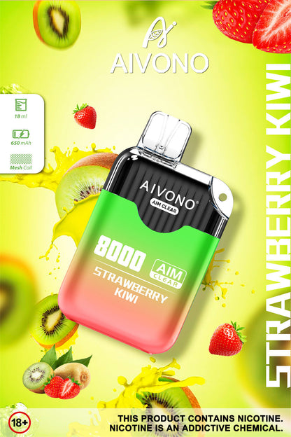 AIVONO AIM CLEAR 8000 Puffs Disposable Vape Wholesale
