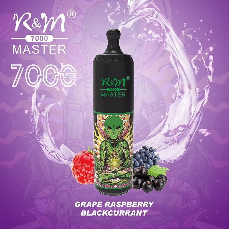 R&M MASTER 7000 Puffs  0% 2% 5% Nicotine Rechargeable Disposable vape