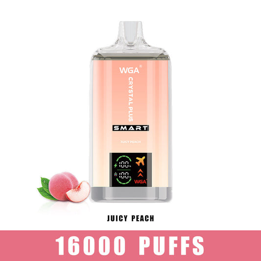 WGA Vape Juicy Peach Crystal Pro Max Extra 16000 Puff Disposable Vape