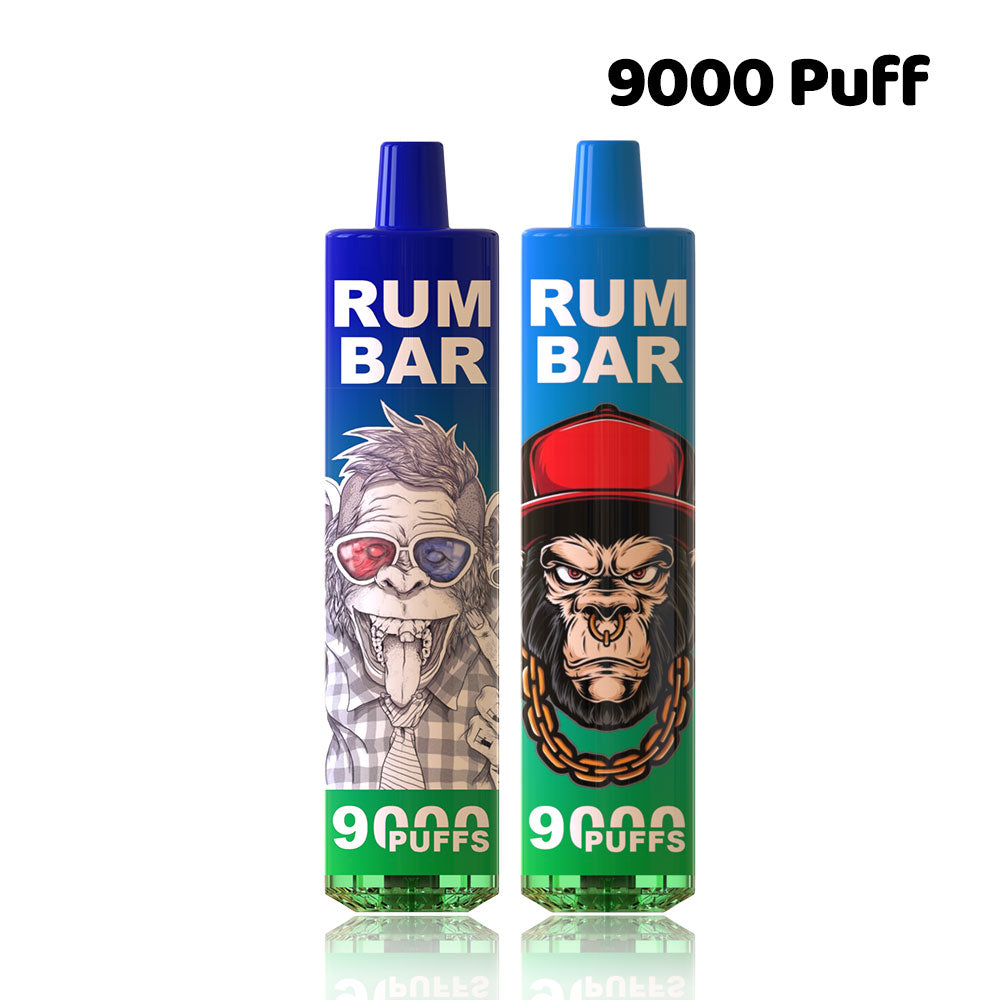 Rum Bar 9000 Puffs Vape RGB Light Rechargeable Wholesale Price