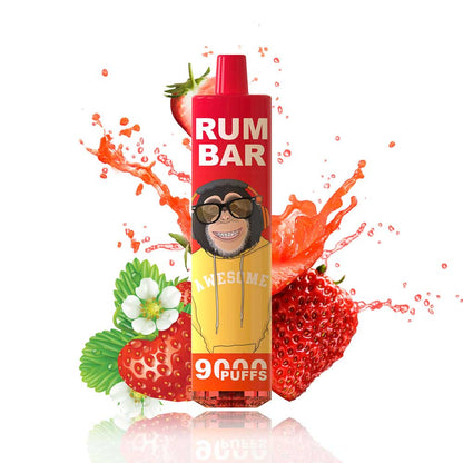 Rum Bar 9000 Puffs Vape RGB Light Rechargeable Wholesale Price