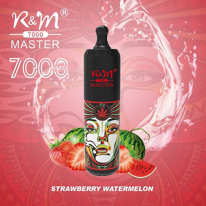 R&M MASTER 7000 Puffs  0% 2% 5% Nicotine Rechargeable Disposable vape
