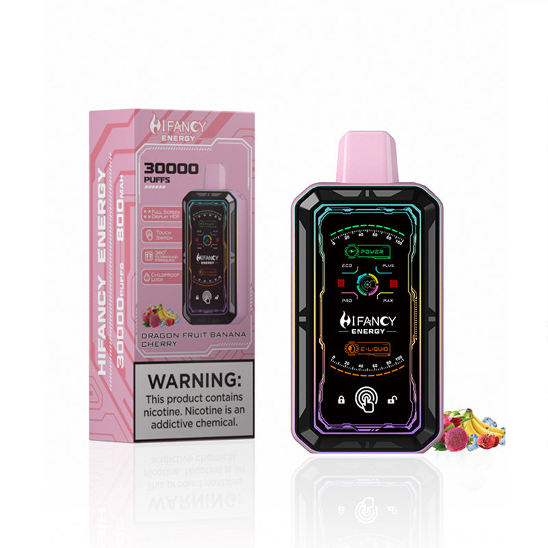 HIFANCY ENERGY 30000 Puffs Disposable Vape Wholesale 34ml E-liquid 2%/3%/5% Nicotine 800mah Battery