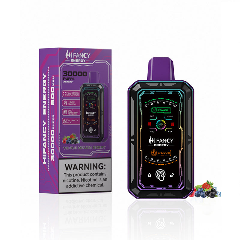 HIFANCY ENERGY 30000 Puffs Disposable Vape Wholesale 34ml E-liquid 2%/3%/5% Nicotine 800mah Battery