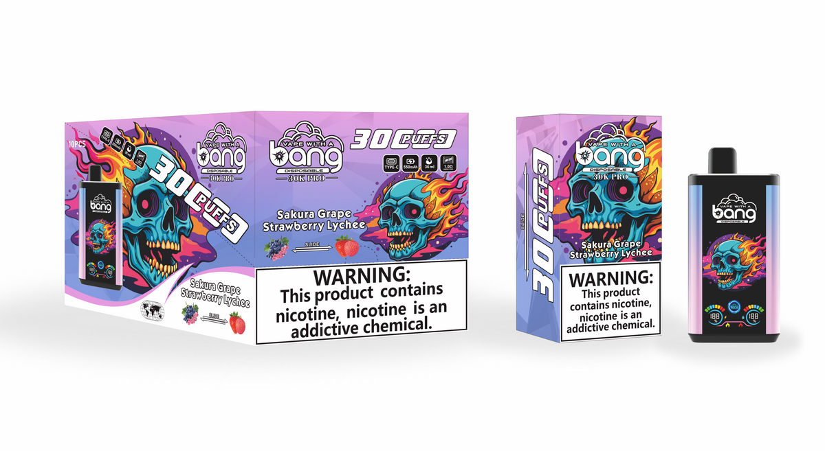 Bang 30000 PRO 30k puffs Disposable Vape 850mah  16 Flavors