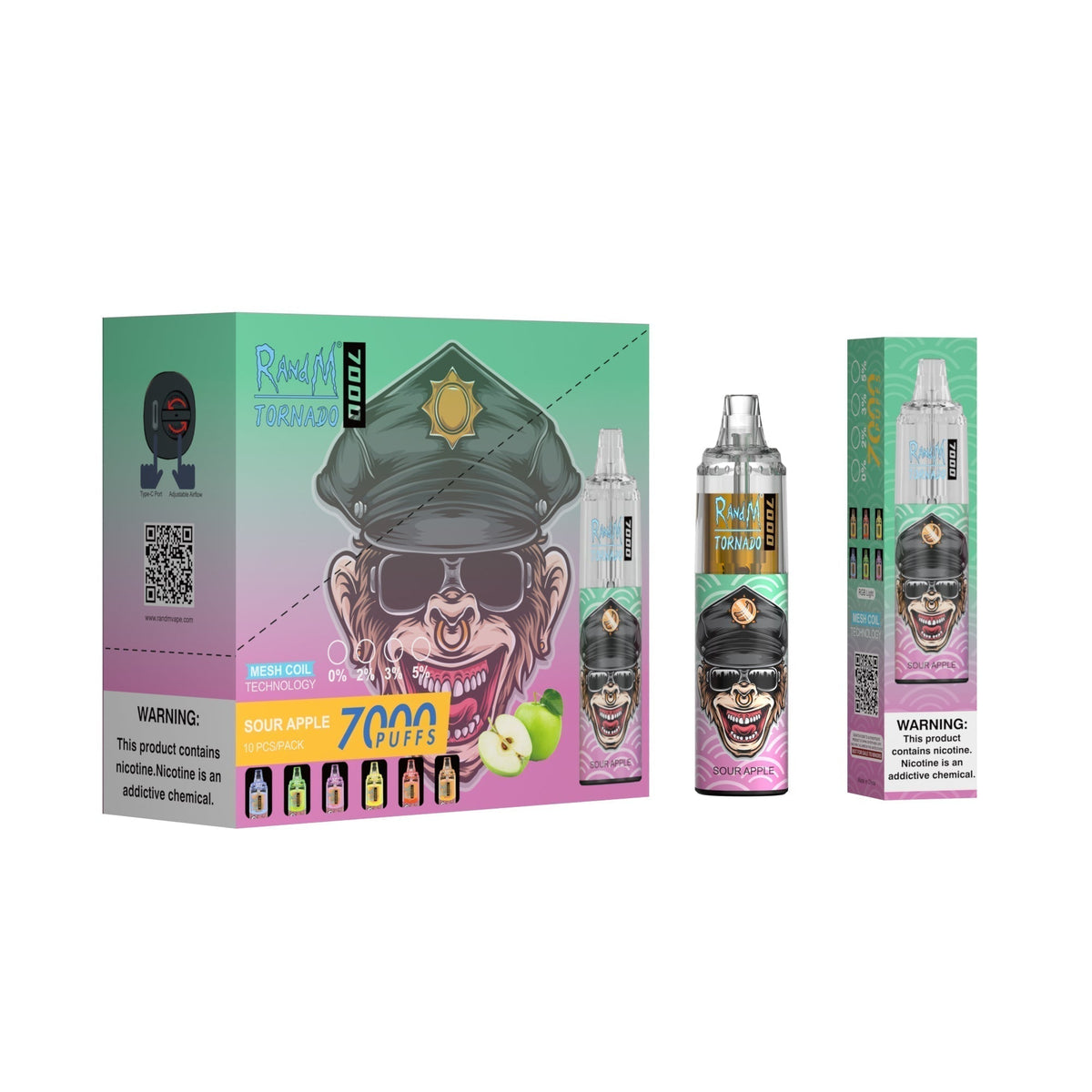 RAndM Tornado 7000 Puffs Disposable Vape Pack Of 10