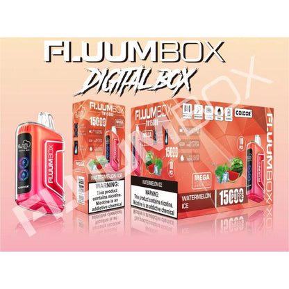 FLUUM BOX 15000 Puffs Disposable Vape Wholesale-650mAh battery, 25ml E-liquid, Multiple Nicotine 12 Flavors