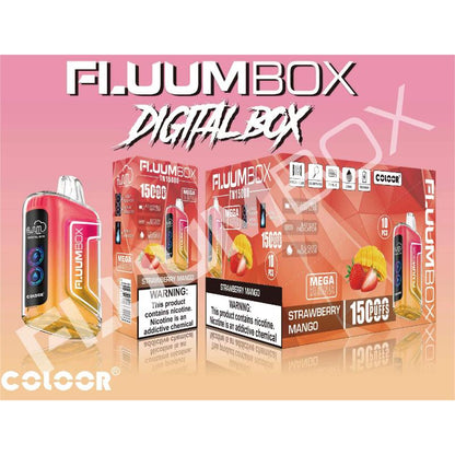 FLUUM BOX 15000 Puffs Disposable Vape Wholesale-650mAh battery, 25ml E-liquid, Multiple Nicotine 12 Flavors