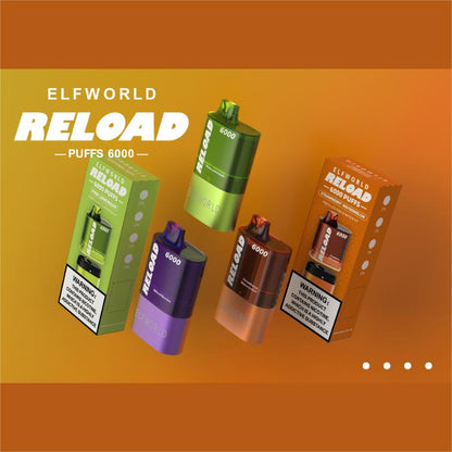 ELFWORLD Reload 6000 Puffs Disposable Vape Wholesale