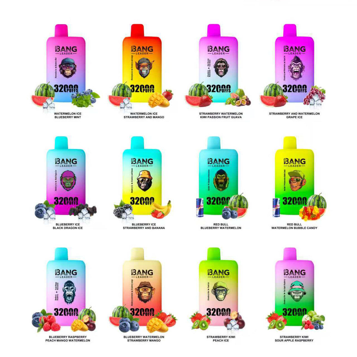 BANG LEADER 32000 Puffs Disposable Vape Wholesale-650mAh Battery, 28ml E-liquid, Multiple Nicotine 12 Flavors