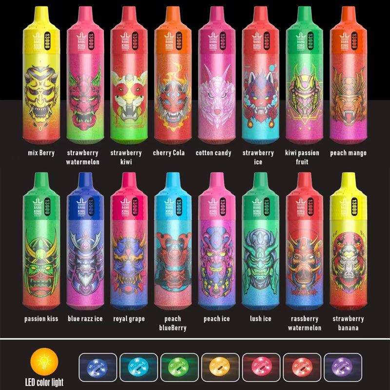 BANG KING 13000 Puffs Disposable Vape Wholesale-650mAh Battery, 23ml E-liquid, Multiple Nicotine 16 Flavors
