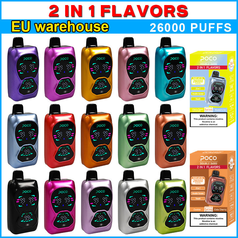 EU Warehouse POCO DOUBLE 26000 Puffs Disposable Vape Wholesale