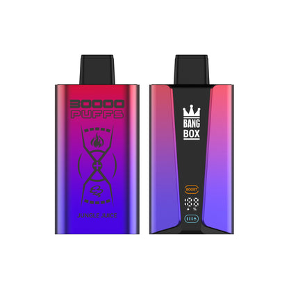 Bangbox 30000puff vape,LED Display capcity Batterya ,35ML 850MAH ,12 Flavor Display