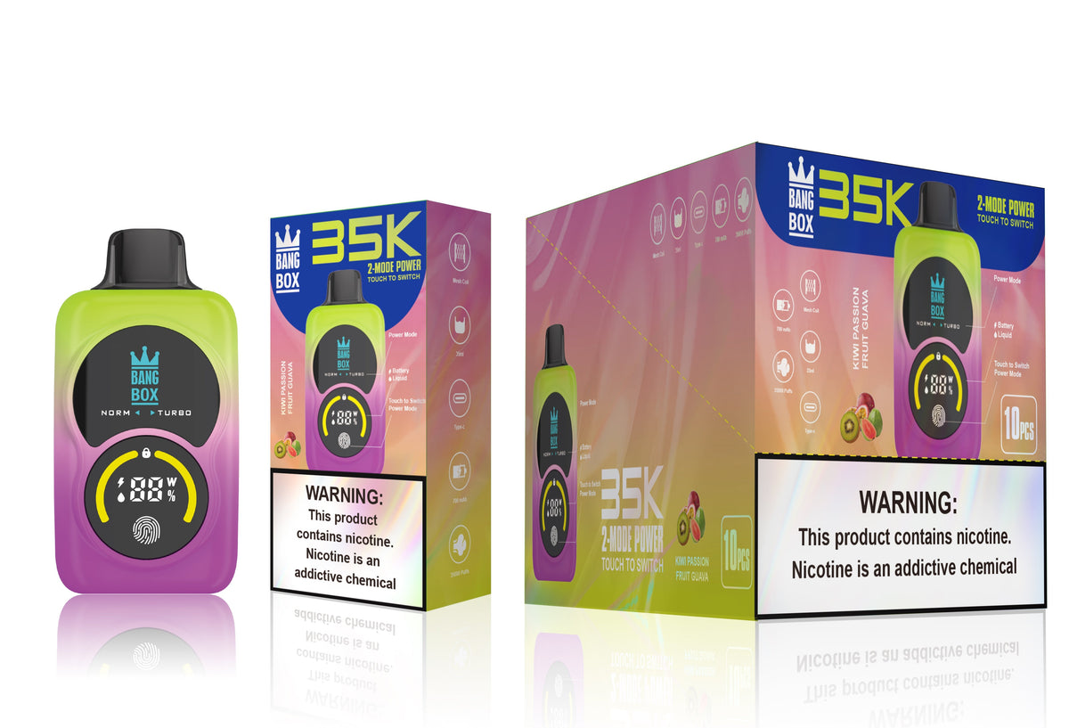 Bang Box 35000 Puffs Disposable Vape - 35ml E-Liquid, 700mAh Disposable Vape 12 Flavors