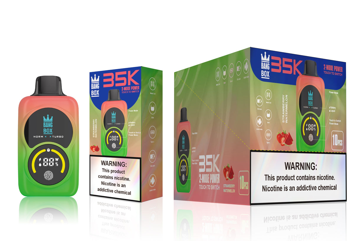 Bang Box 35000 Puffs Disposable Vape - 35ml E-Liquid, 700mAh Disposable Vape 12 Flavors