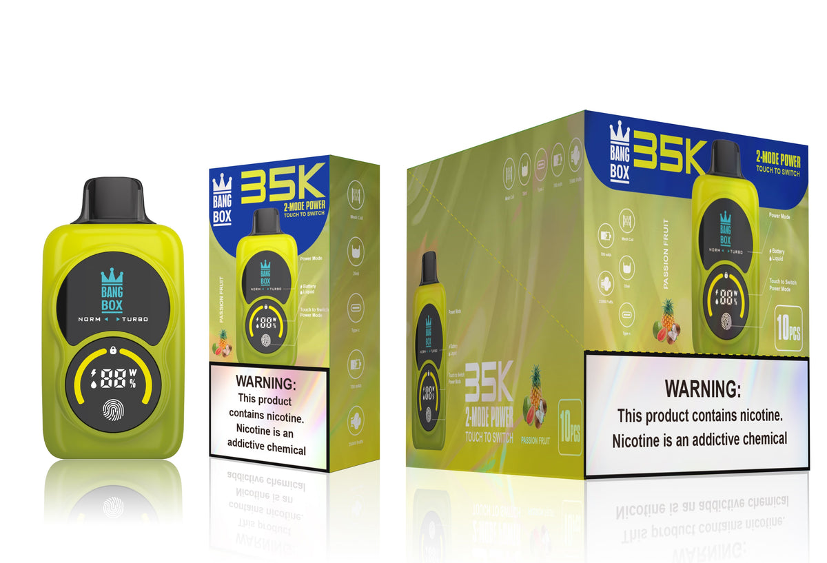 Bang Box 35000 Puffs Disposable Vape - 35ml E-Liquid, 700mAh Disposable Vape 12 Flavors