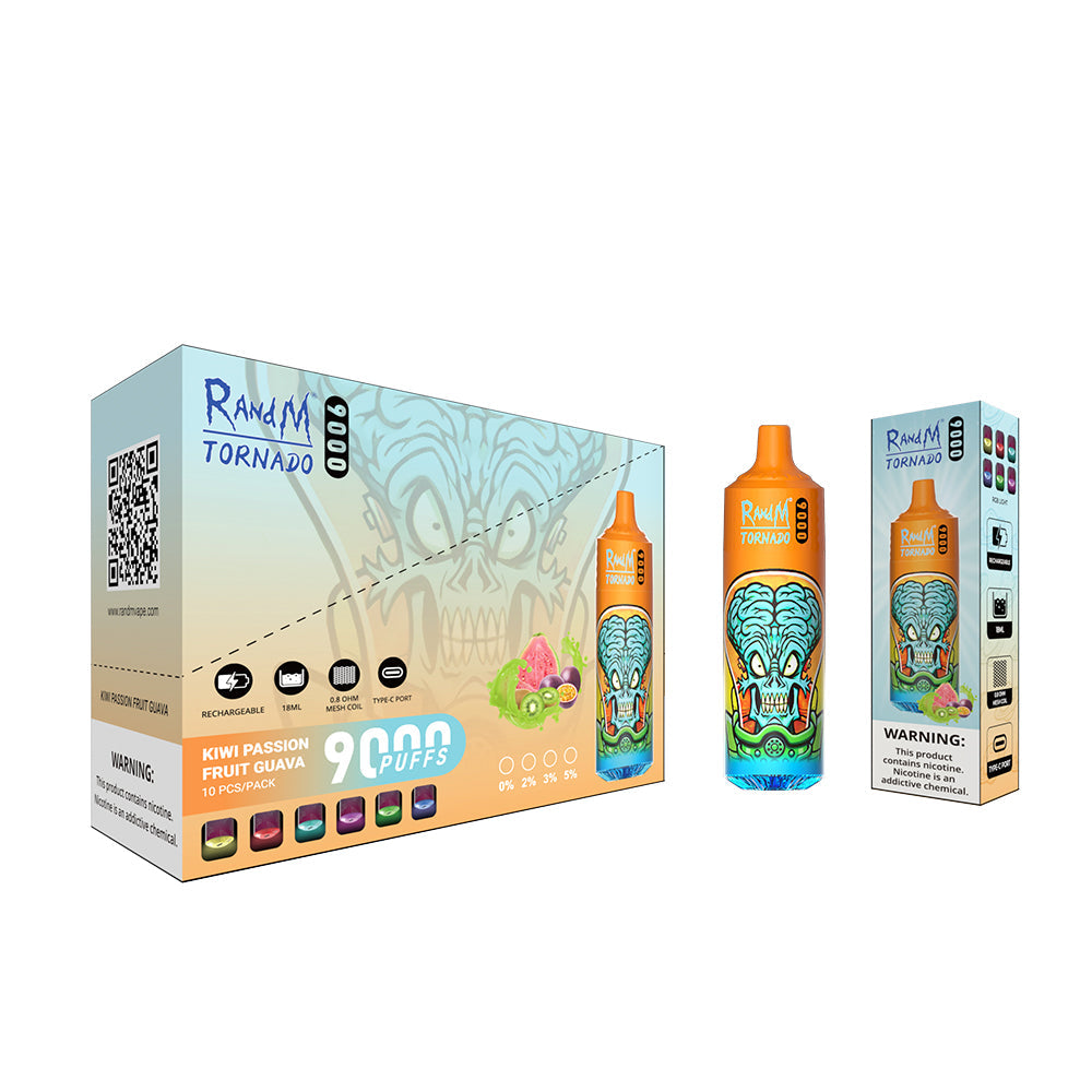 RAndM Tornado 9000 Puffs Disposable Vape Box Of 10