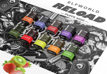 ELFWORLD Reload 6000 Puffs Disposable Vape Wholesale