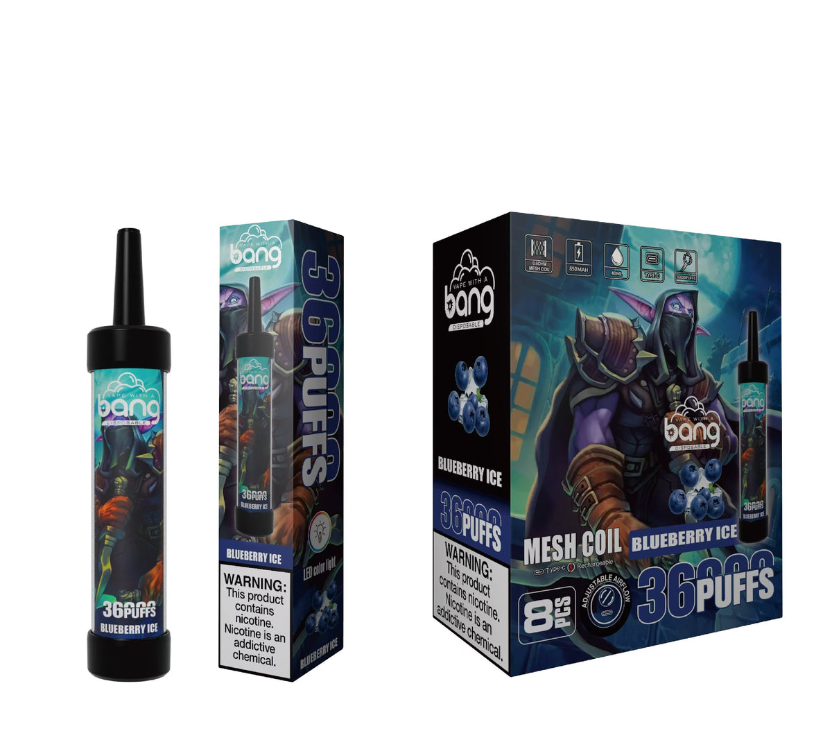 Bang 36000 Puffs Disposable Vape 850mah 12 Flavors