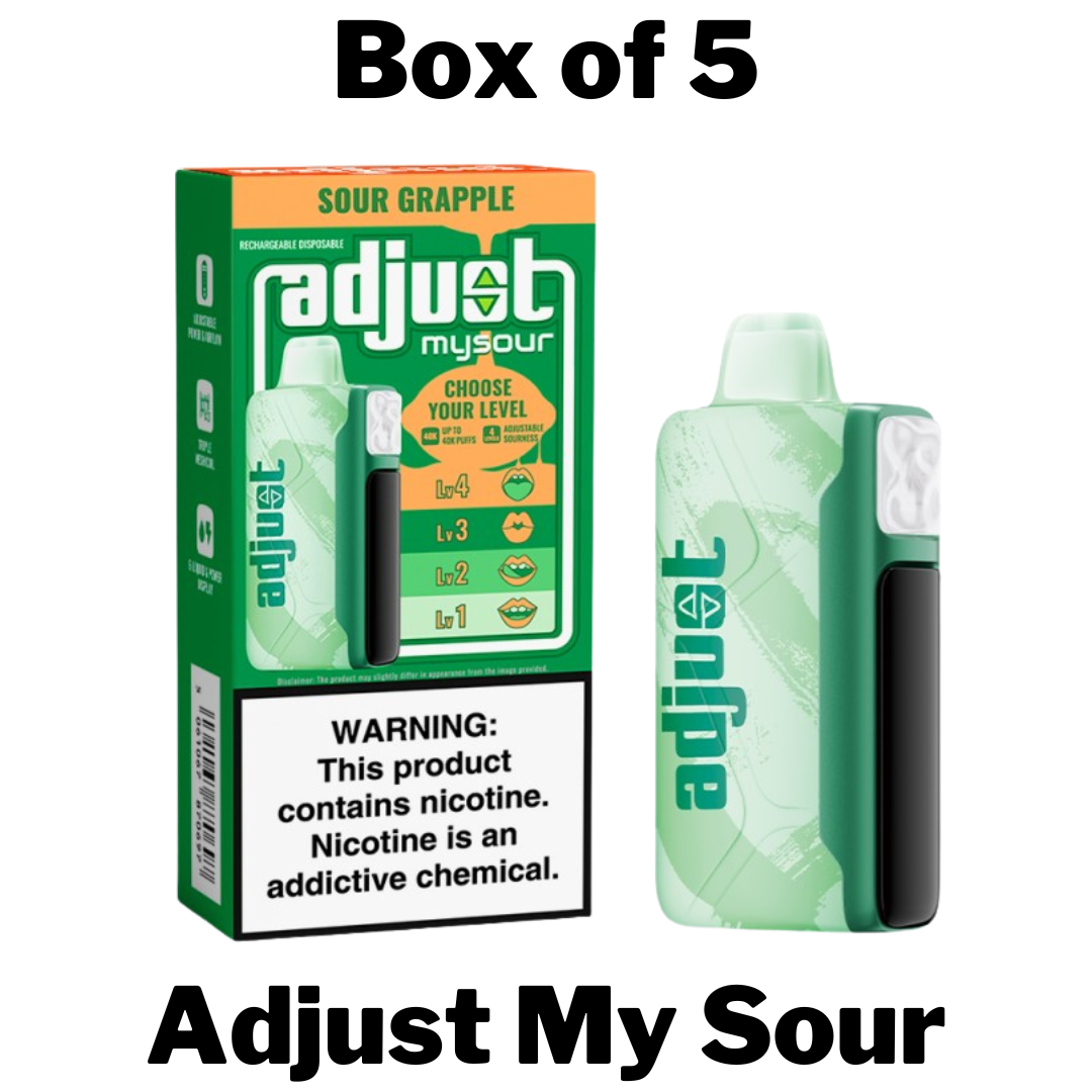 Adjust MySour 40000 Disposable Vape Box of 5