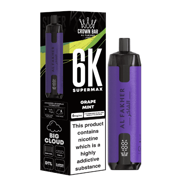 Al Fakher Supermax 6K Grape Mint