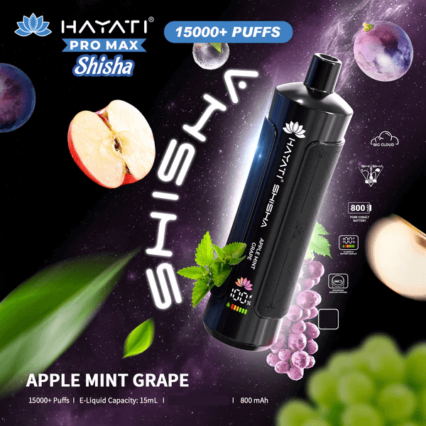 Hayati Shisha 15000 Puffs Disposable Vape (Box of 10)