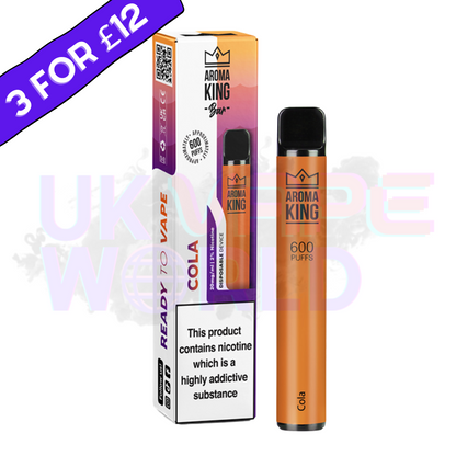 Cola By Aroma King 600 Puffs Disposable