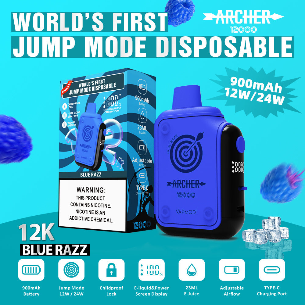 VAPMOD ARCHER 12000 Puffs Disposable Vape Wholesale