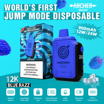 VAPMOD ARCHER 12000 Puffs Disposable Vape Wholesale