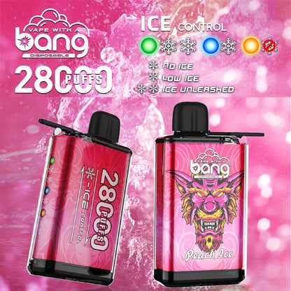 EU Warehouse Online Vape 28K Bang 28000 Puffs Adjustable Ice