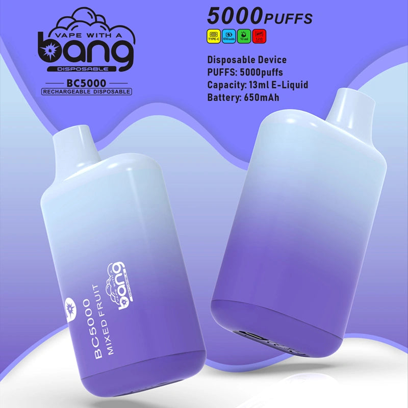 Bang BC 5000 Puffs 5K Vape Cigarette électronique jetable Wholesale