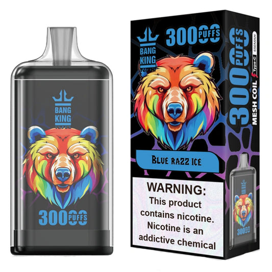 EU Warehouse 30000 Puffs Vape Fast Delivery Bang King Crystal Transparent Design Authentic Factory Cheap Price Tax Free