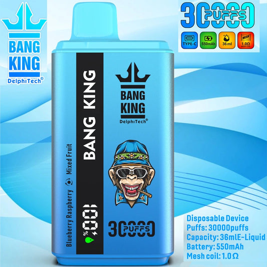 EU Warehouse Bang King 30000 Puffs 2 in 1 Dual Flavors 2025 Disposable Vape 30K Electronic Cigarette Wholesale