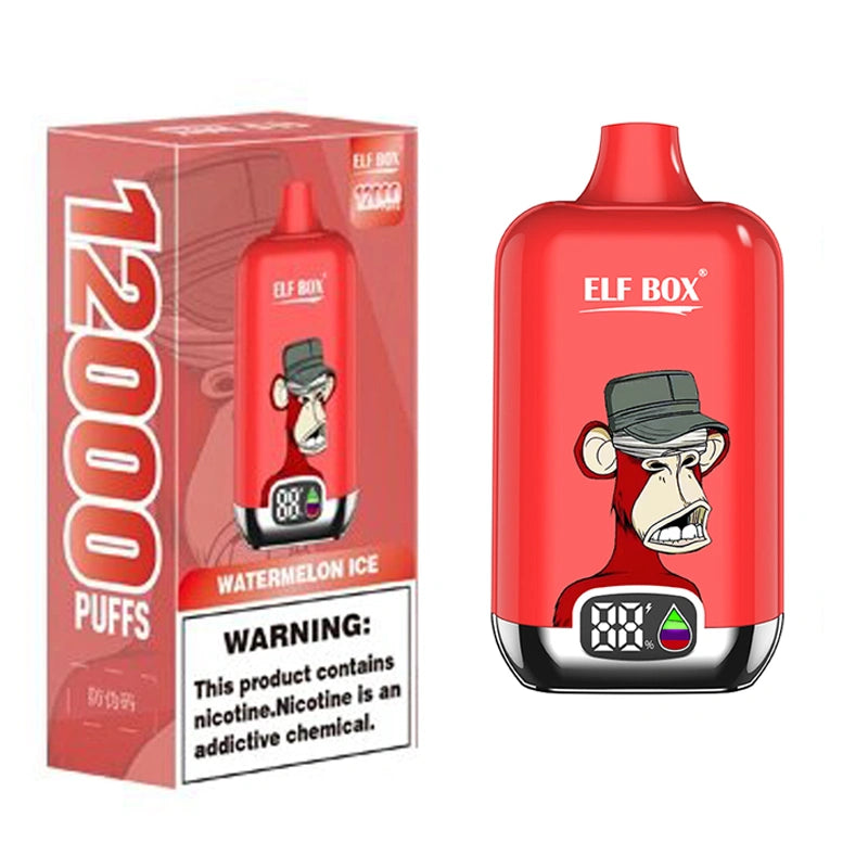 ELF BOX 12000 Puffs 12K Digital Disposable Vape Smart Screen EU Warehouse Wholesale
