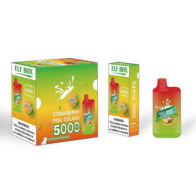 ELF BOX 5000 Disposable Vape 5000 Puffs Authentic E Cigarette Pen