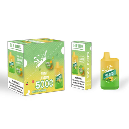 ELF BOX 5000 Disposable Vape 5000 Puffs Authentic E Cigarette Pen