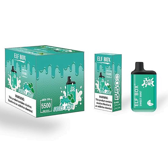 ELF BOX 5500 Disposable Vape 5500 Puffs Authentic E Cigarette Pen