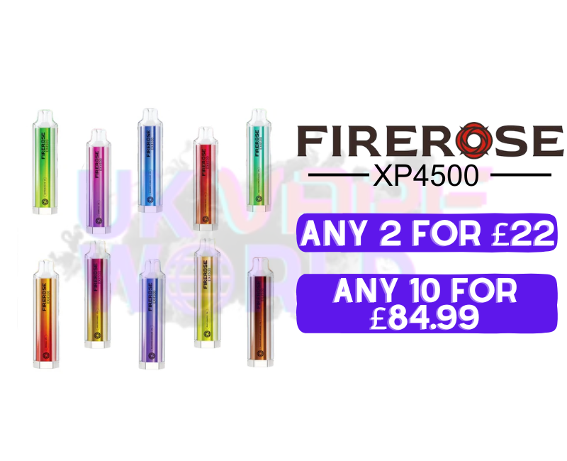 FireRose Elux EX 4500 Vape Puff Disposable Bars