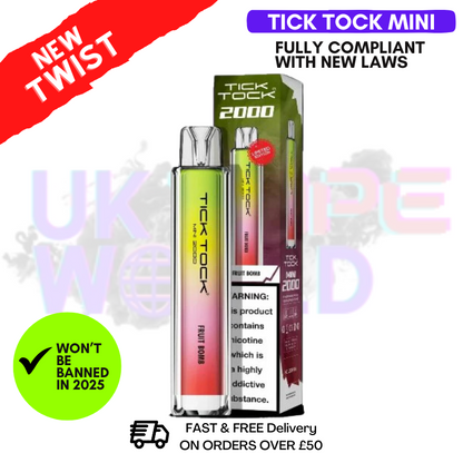 Fruit Bomb Tick Tock Mini 2000 Puff Kit