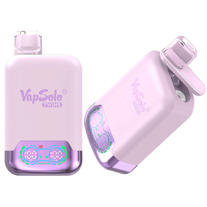 VapSolo Twins 20K Puffs Disposable Vape | Dual Flavors,Airflow Control,Smart Display Screen