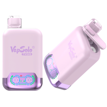 VapSolo Twins 20K Puffs Disposable Vape | Dual Flavors,Airflow Control,Smart Display Screen