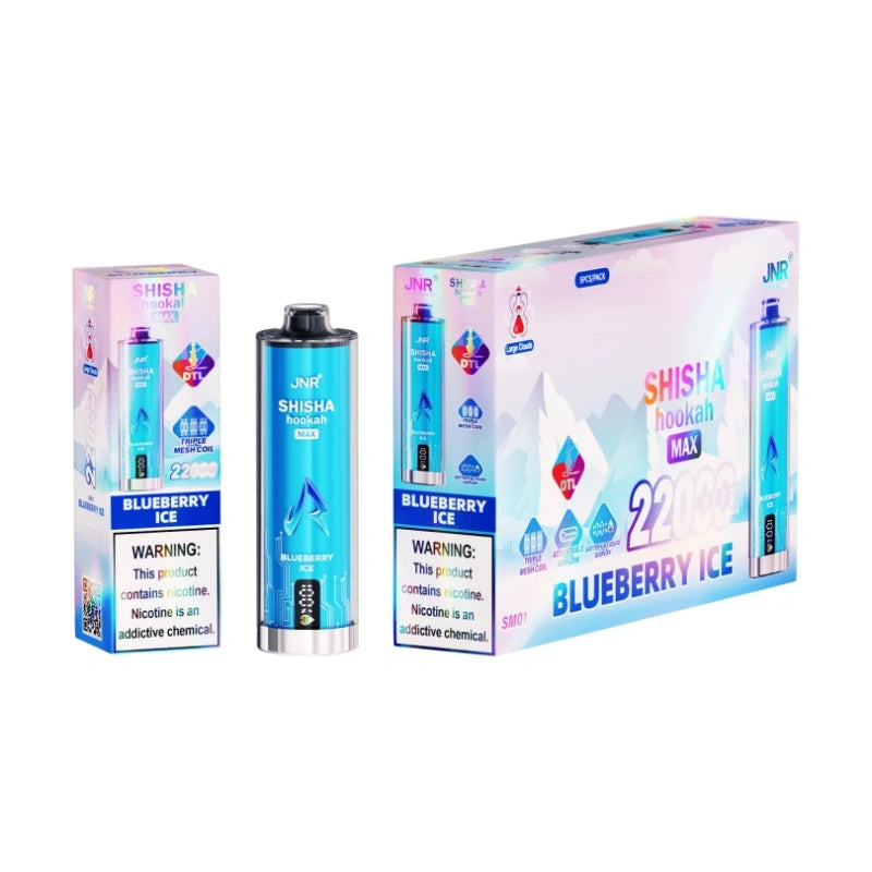 JNR Shisha Hookah Max 22000 Puffs 22K Smart Screen Disposable Vape Wholesale